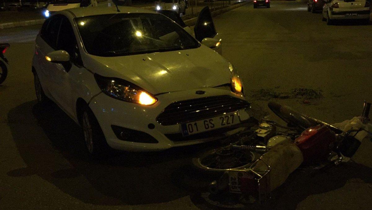 Adıyaman’da otomobil ile motosiklet çarpıştı