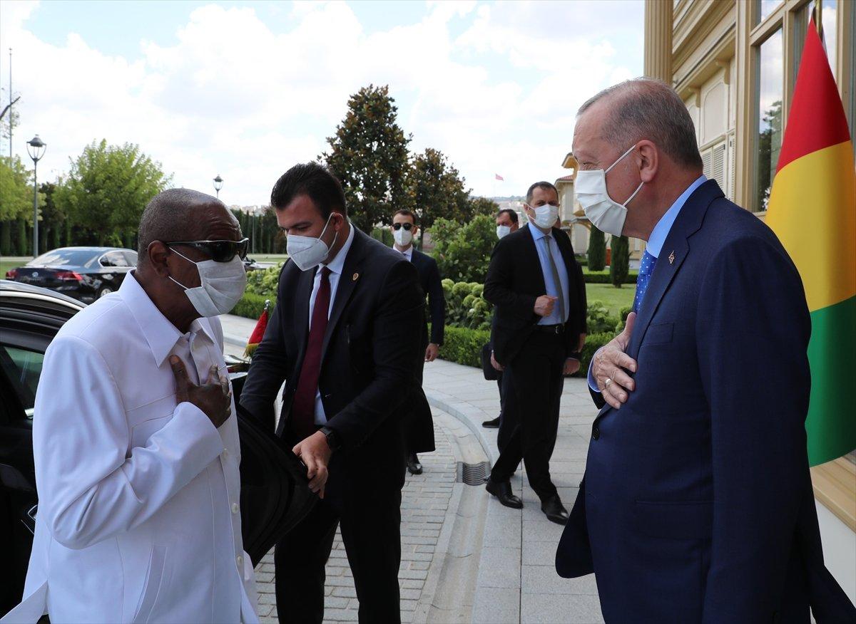 Cumhurbaşkanı Erdoğan, Gine Cumhurbaşkanı Conde ile görüştü