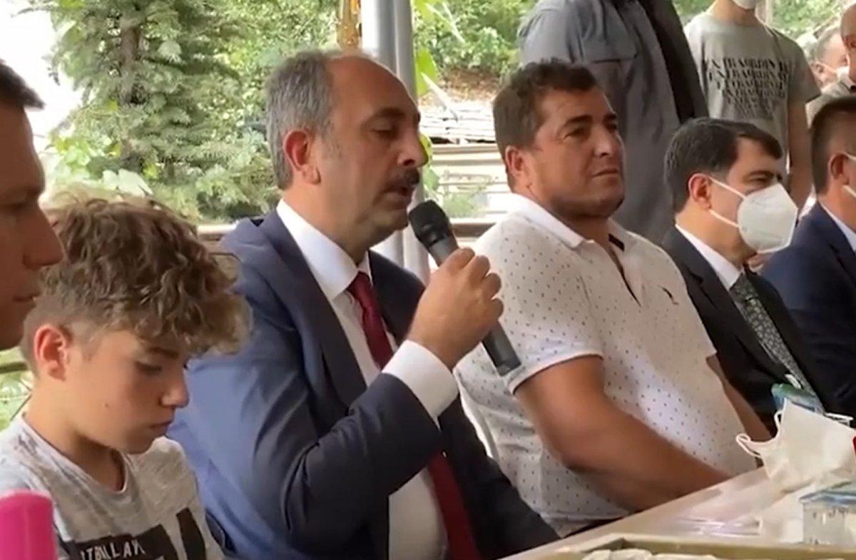 Abdulhamit Gül, Emirhan Yalçın için Kur'an-ı Kerim okudu