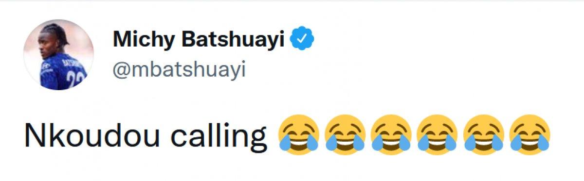 Batshuayi, Nkoudou ile görüştü