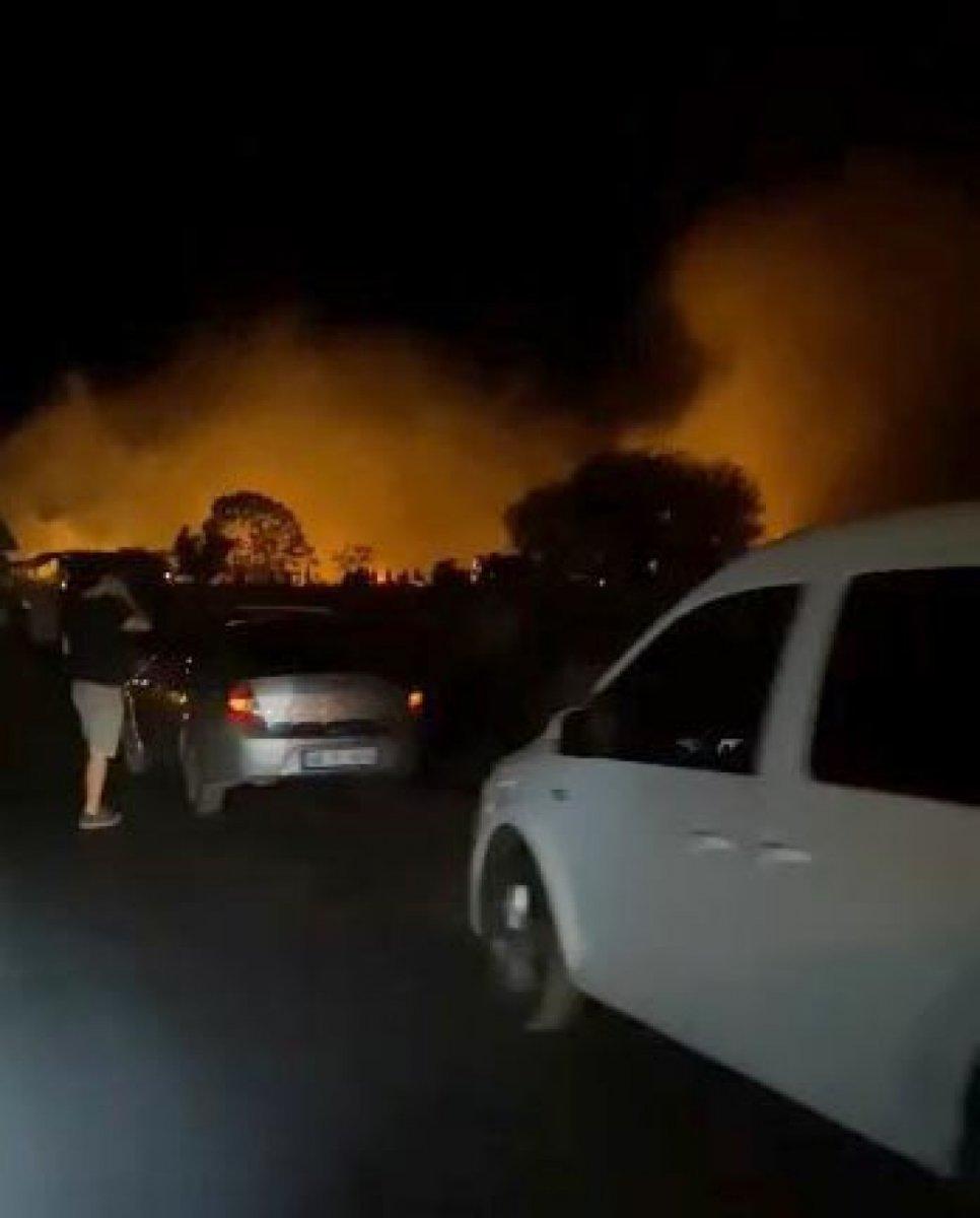 Aydın'da çıkan yangın sonucu 5 dönümlük alan küle döndü