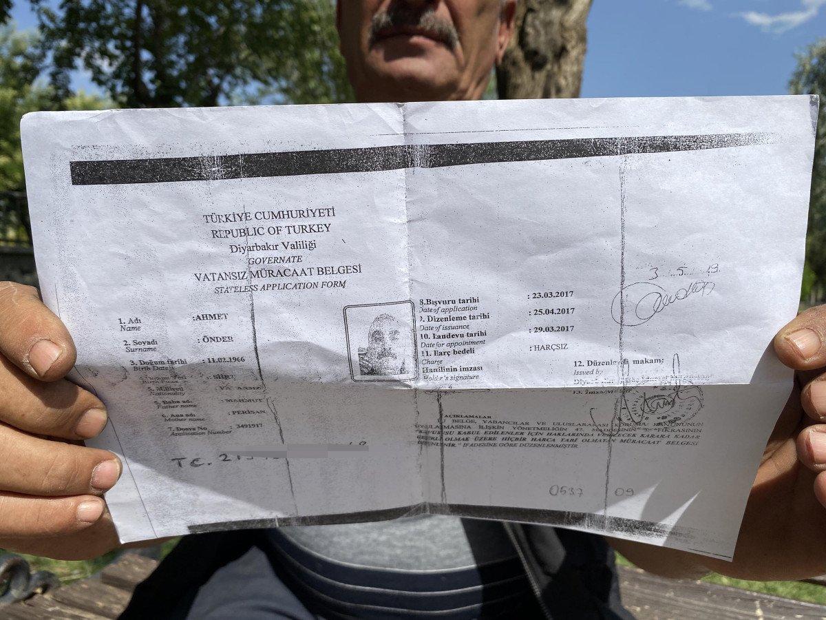 Diyarbakır'da askerden firar eden şahsa 'vatansız' belgesi verildi