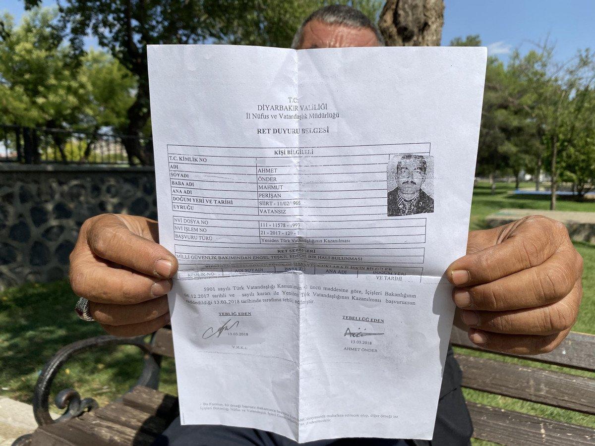 Diyarbakır'da askerden firar eden şahsa 'vatansız' belgesi verildi