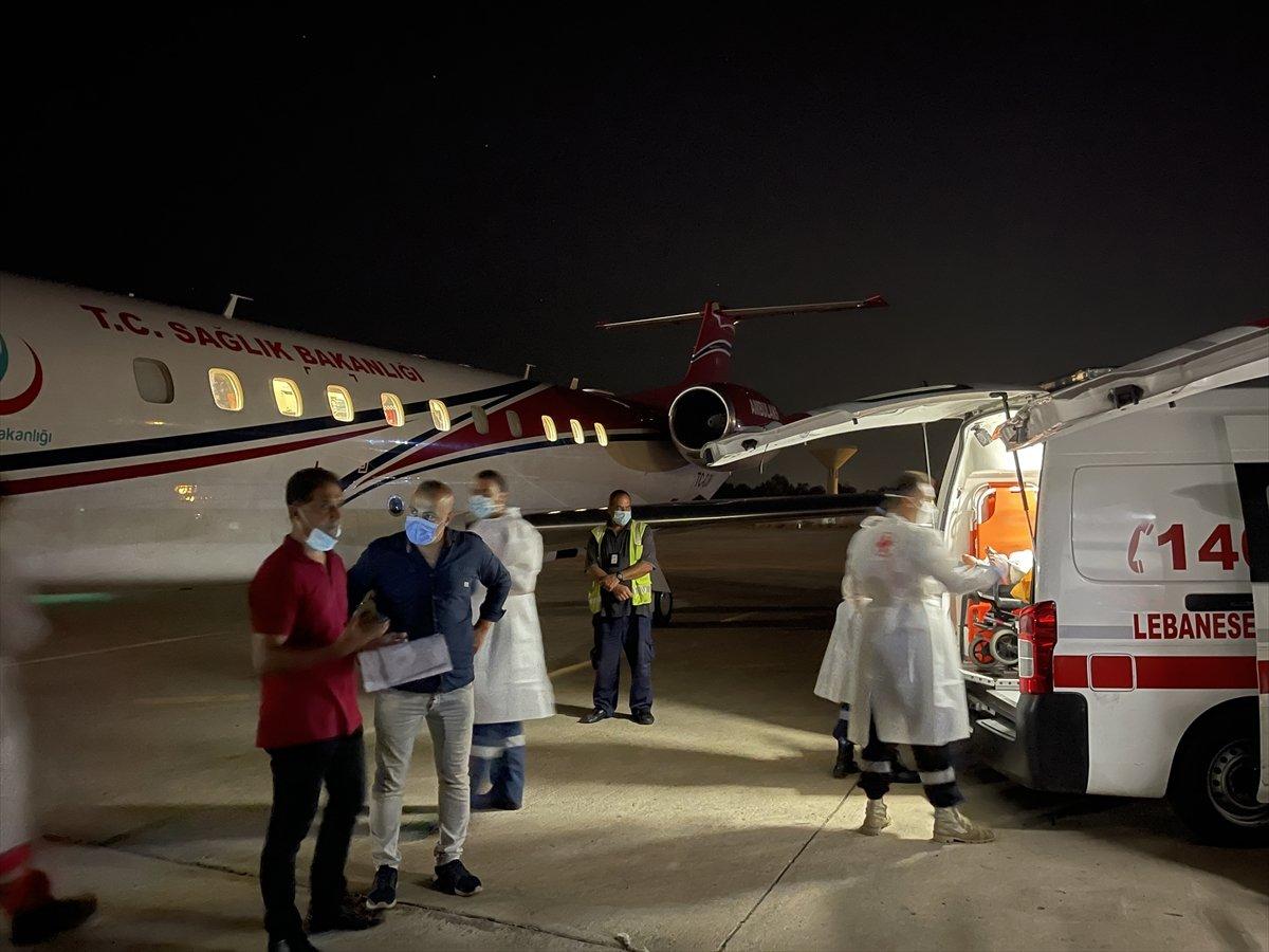 Lübnan'daki 4 yaralı Türkiye'ye getirildi