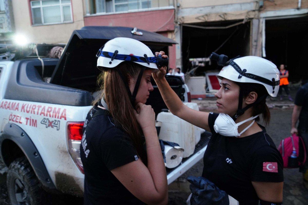 Kastamonu'da arama kurtarmaya kadın desteği