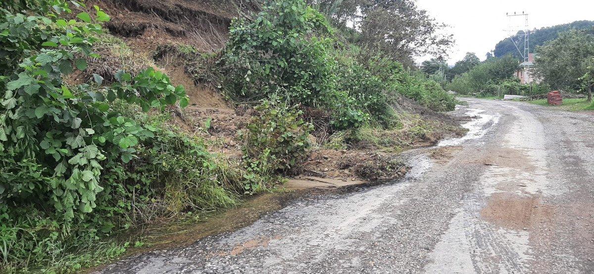 Ordu’da 7 günlük yağışta 671 heyelan