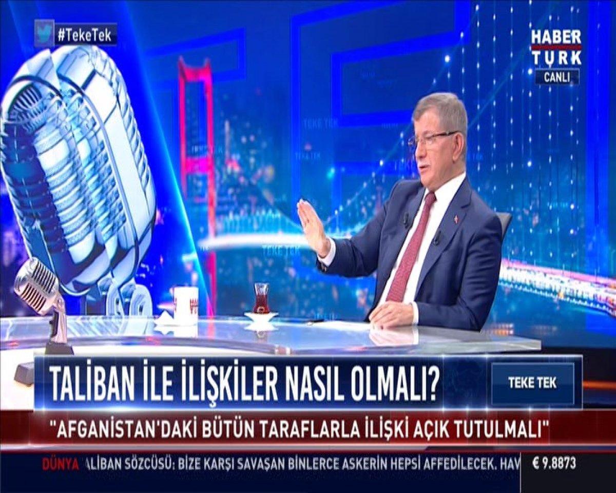 Ahmet Davutoğlu Afganistan’da yaşananları yorumladı