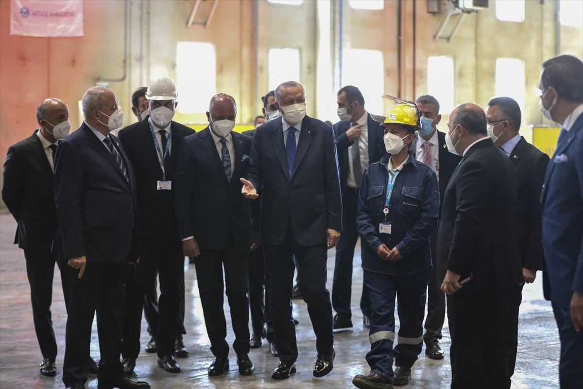 Kaynak ustası Melek, Cumhurbaşkanı Erdoğan ile kaynak yaptı