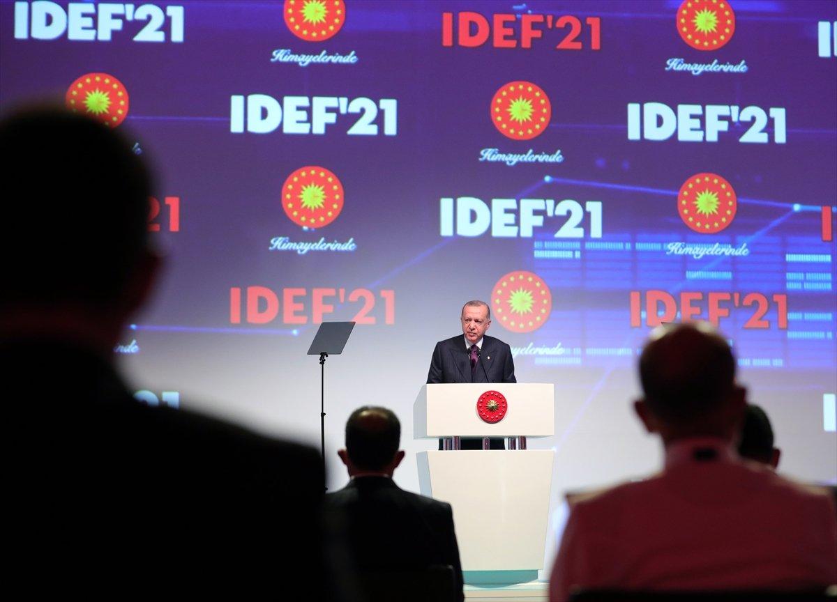 Cumhurbaşkanı Erdoğan, Türkiye'nin savunma sanayisindeki felsefesini açıkladı