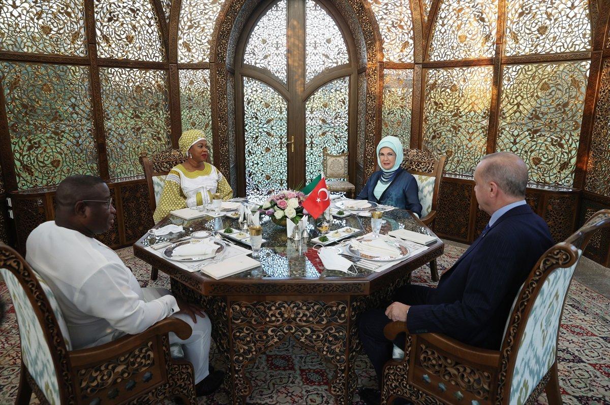 Cumhurbaşkanı Erdoğan, Sierra Leone Cumhurbaşkanı ile görüştü