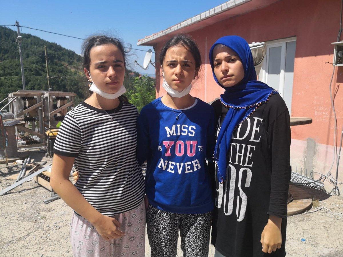 Kastamonu’da selde mahsur kalan üçüzlerin korkusu kamerada