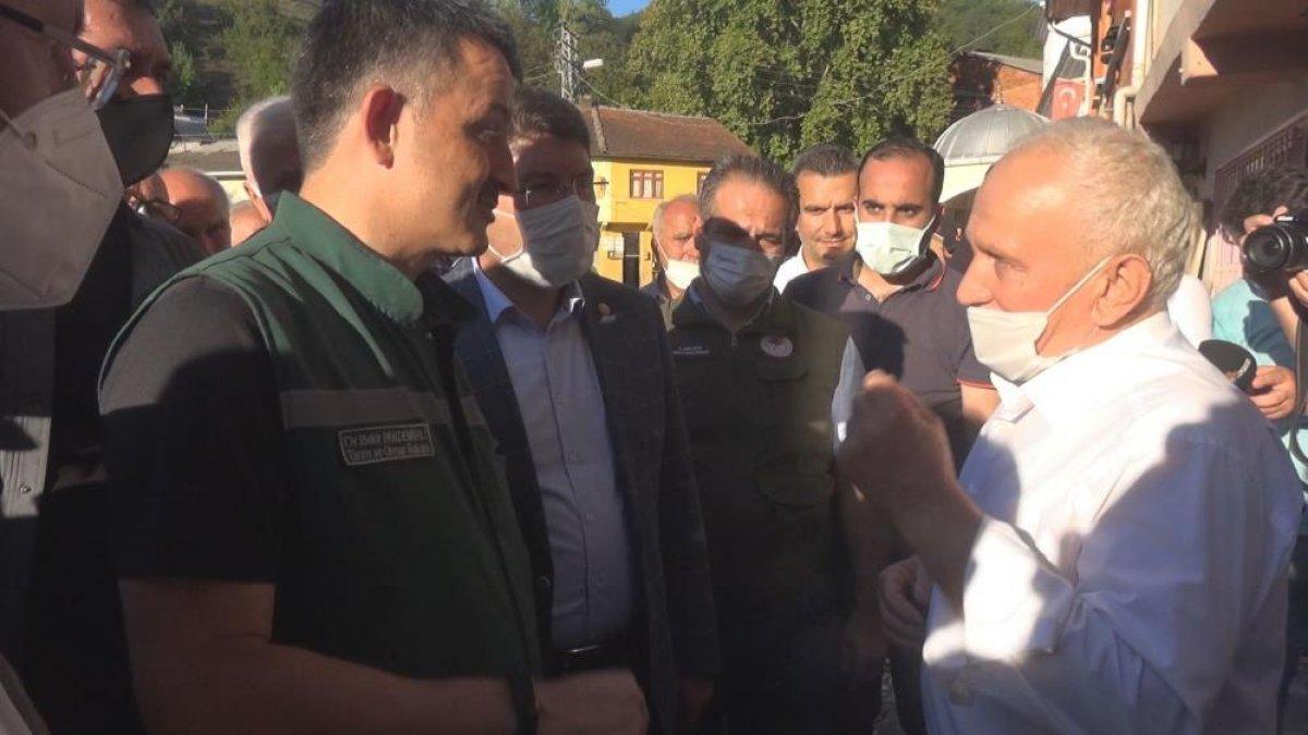 Bartın'da selden kurtulan yaşlı adamdan Bekir Pakdemirli'ye: Çok gururluyum