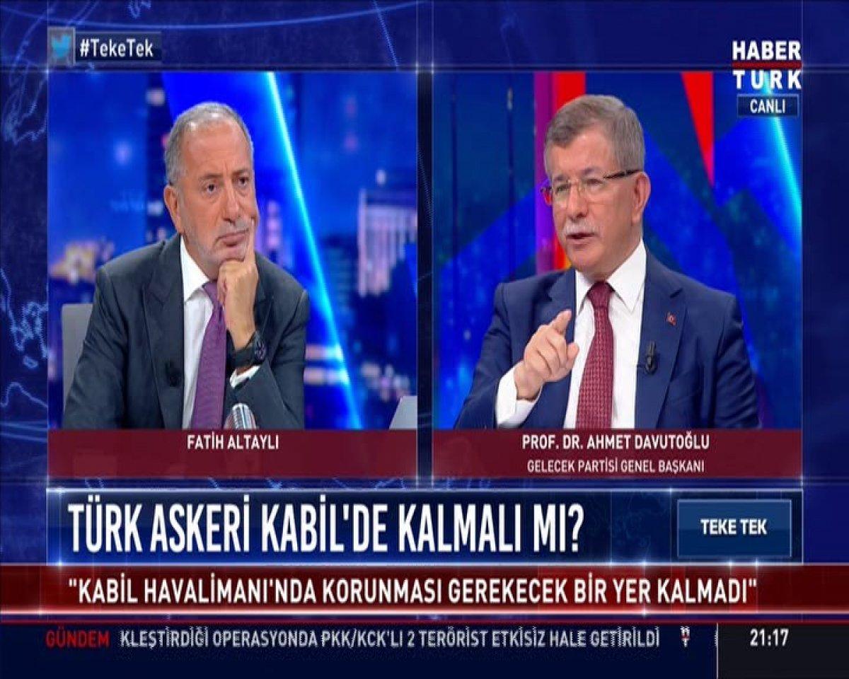 Ahmet Davutoğlu Afganistan’da yaşananları yorumladı