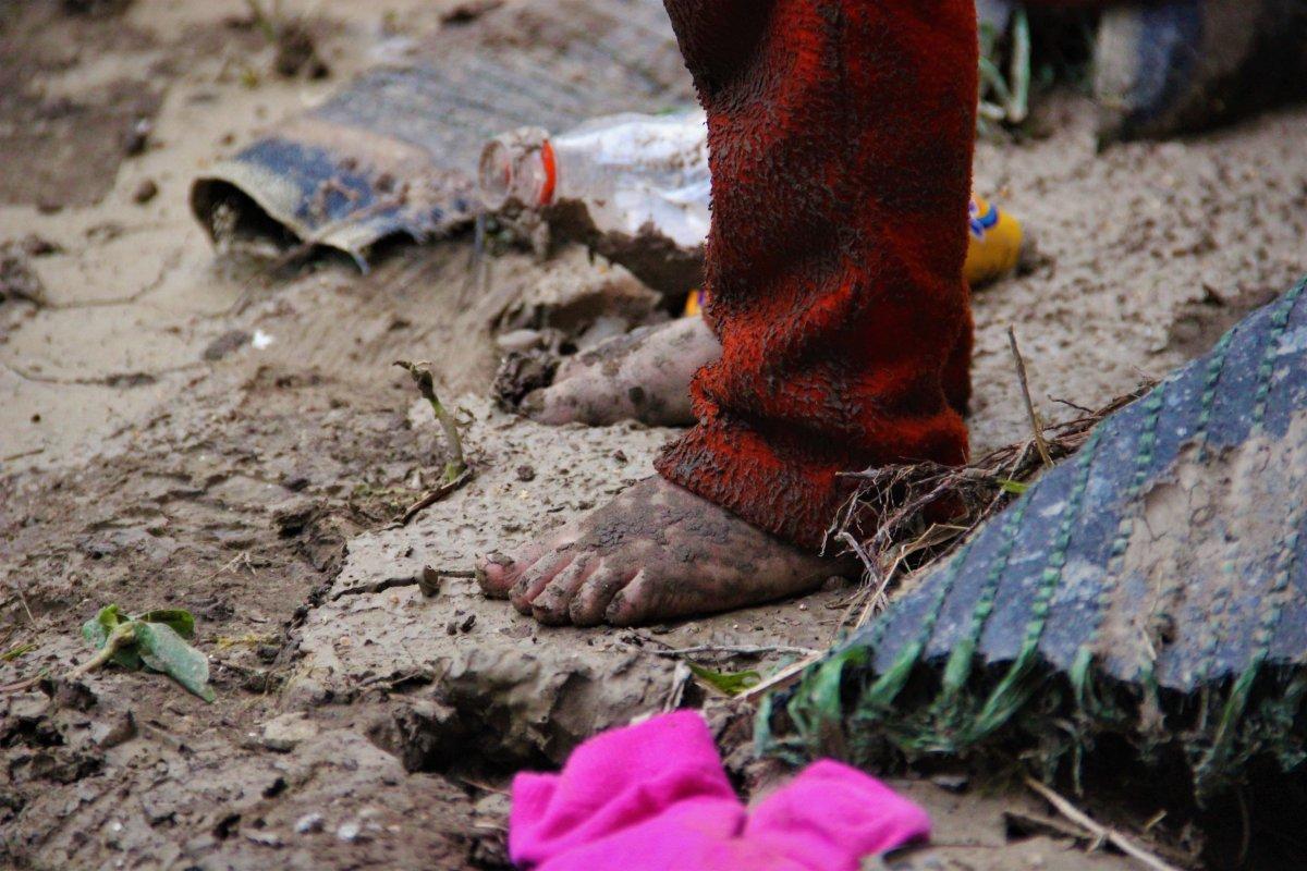 Bozkurt'ta çocuklar, sel felaketinden habersiz oyun oynadı