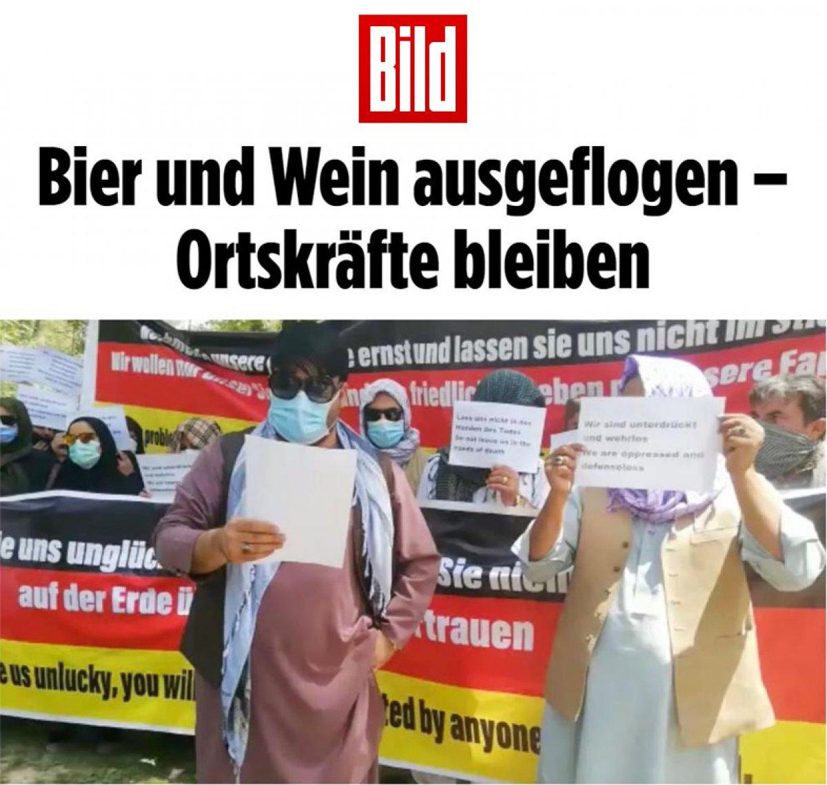 Afganistan'dan bira kutularını çıkaran Almanya, Afgan personeli tahliye etmedi