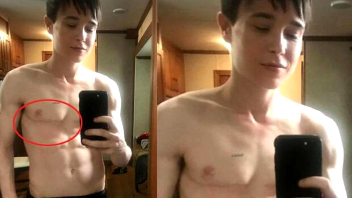 Elliot Page karın kaslarını gösterdi