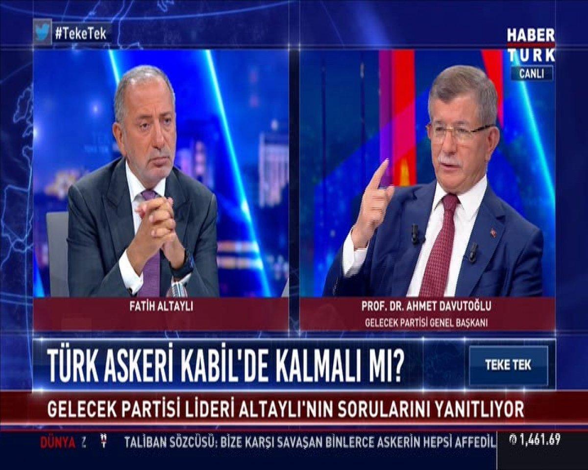 Ahmet Davutoğlu Afganistan’da yaşananları yorumladı