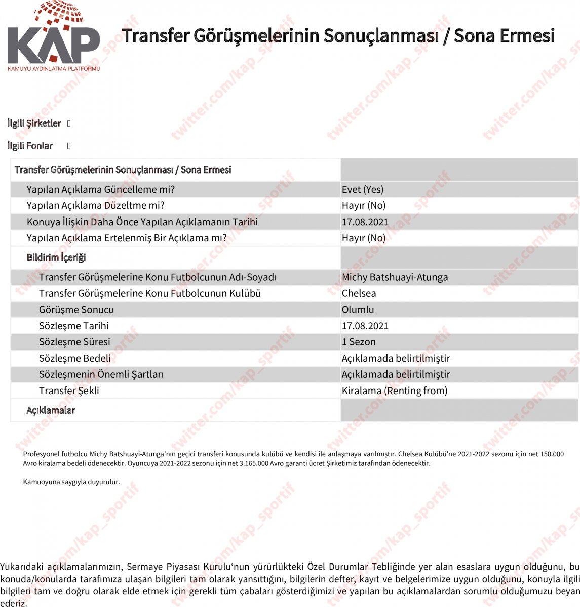 Batshuayi resmen Beşiktaş'ta