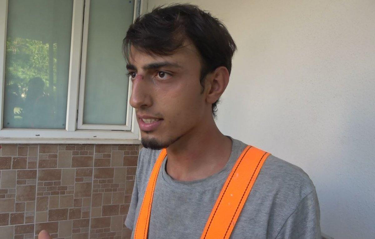 Antalya’da boyacı kardeşler 12’nci katta iskelede asılı kaldı