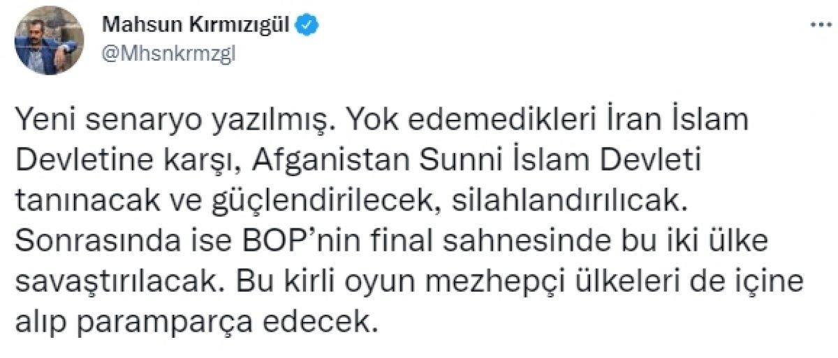 Mahsun Kırmızıgül'den Taliban ve Afganistan yorumu