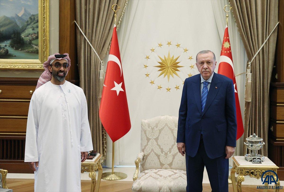 Cumhubaşkanı Erdoğan, BAE Ulusal Güvenlik Danışmanı'nı kabul etti