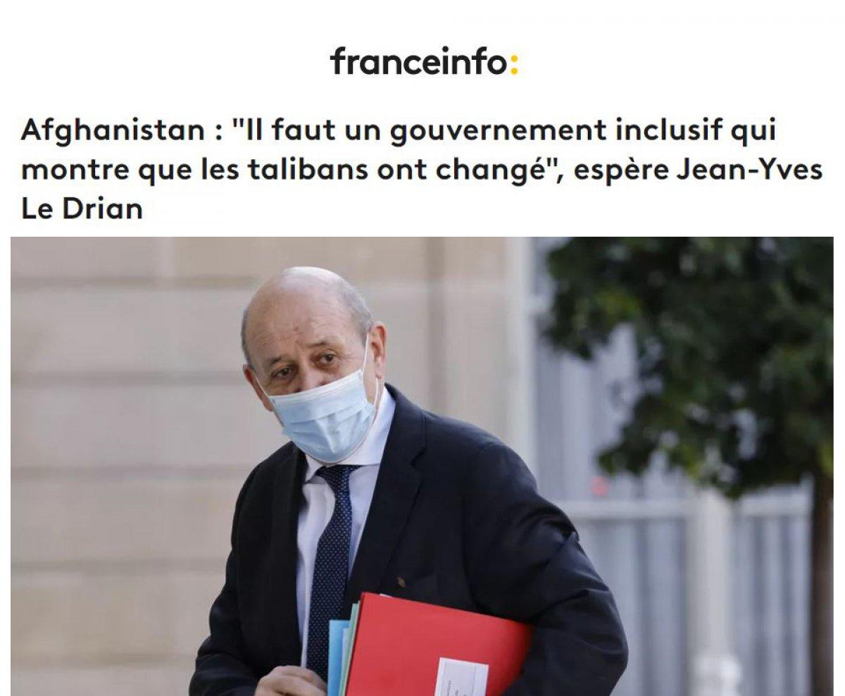 Fransa: Taliban, değiştiğini göstermeli