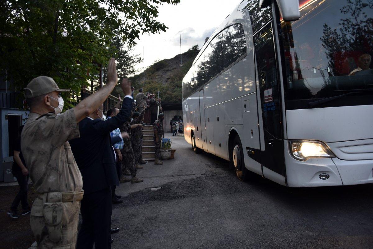 Gümüşhane'de Suriye’de görev yapacak PÖH’ler dualarla uğurlandı