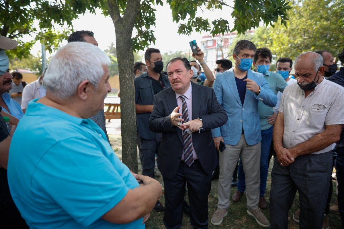 Eyüpsultan’da İBB’nin yıkacağı parkta eylem