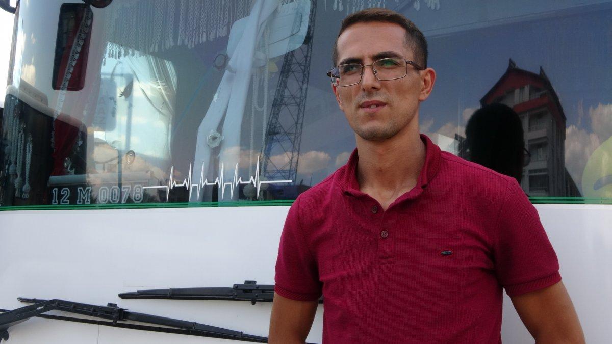Bingöl'de otobüs şoförü fenalaşan çocuğu hastaneye yetiştirdi