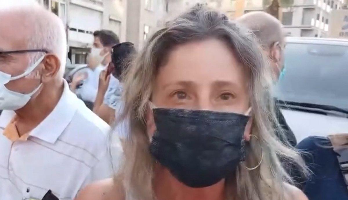 İzmir'de mültecilere karşı olan kadınlardan eylem