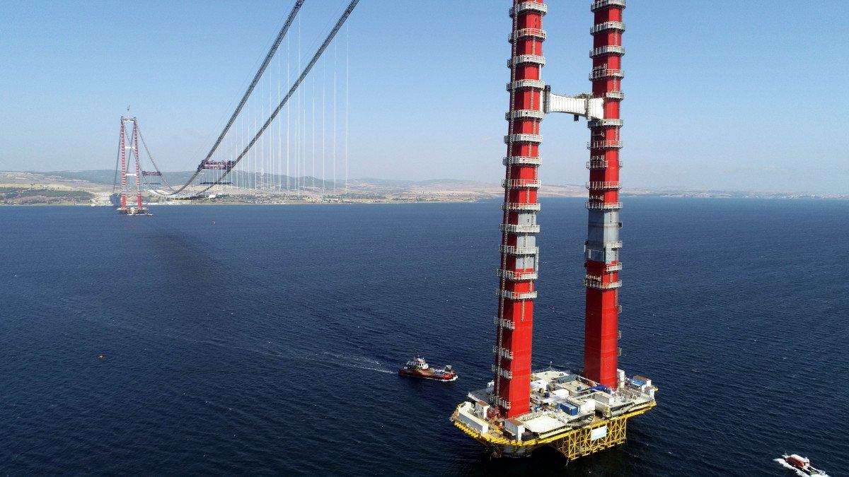 1915 Çanakkale Köprüsü'nün yolu ilk kez göründü