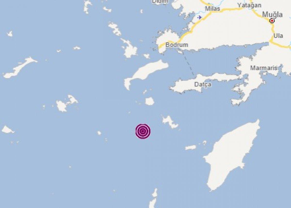 Datça açıklarında 4.6 büyüklüğünde deprem