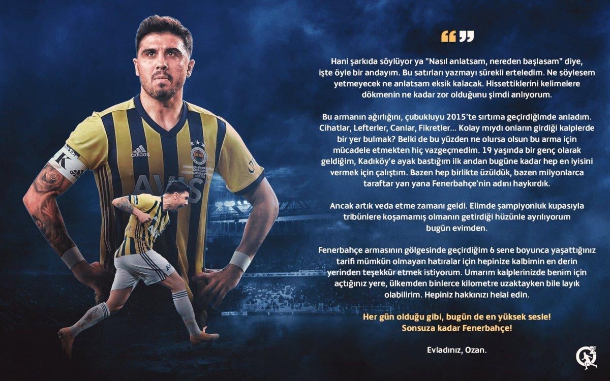 Fenerbahçe, Ozan Tufan'ın Watford'a kiralandığını açıkladı