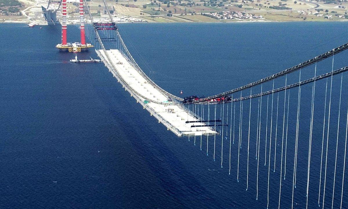 1915 Çanakkale Köprüsü'nün yolu ilk kez göründü