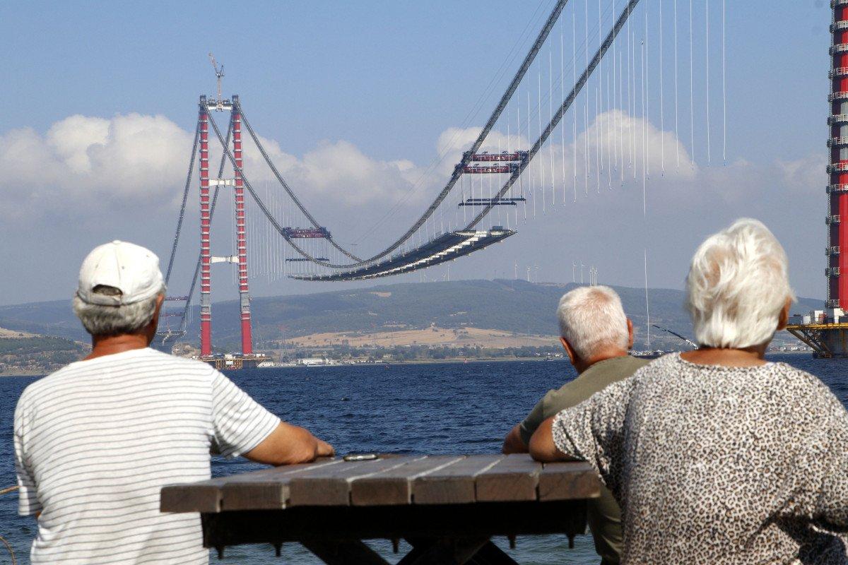 1915 Çanakkale Köprüsü'nün yolu ilk kez göründü