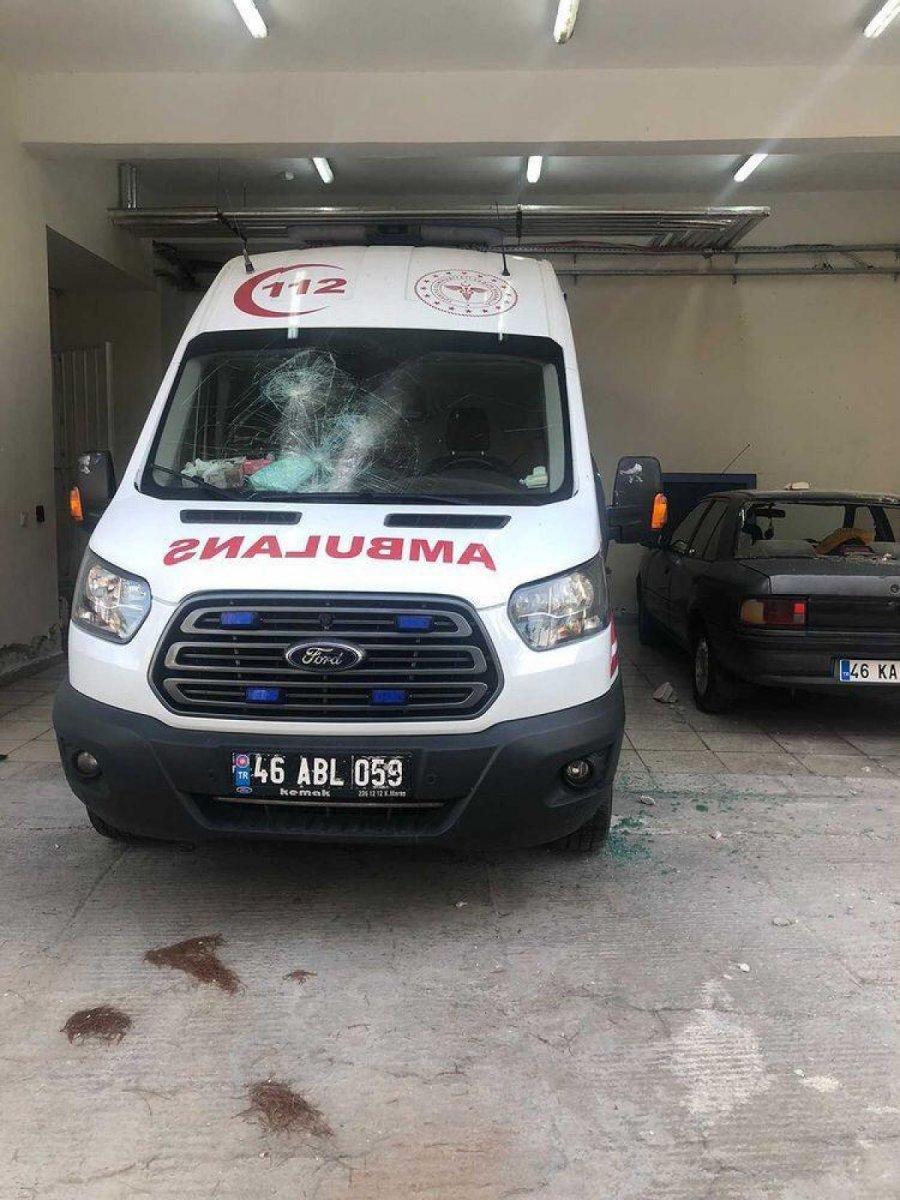 Kahramanmaraş'ta diş ağrısı için istediği ambulans gelmeyince saldırdı