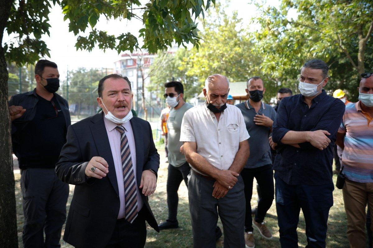 Eyüpsultan’da İBB’nin yıkacağı parkta eylem