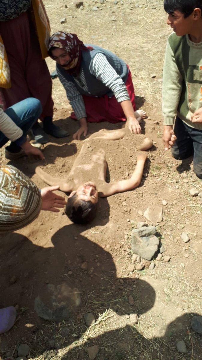 Ağrı'da elektrik akımına kapılan çocuğun mucize kurtuluşu