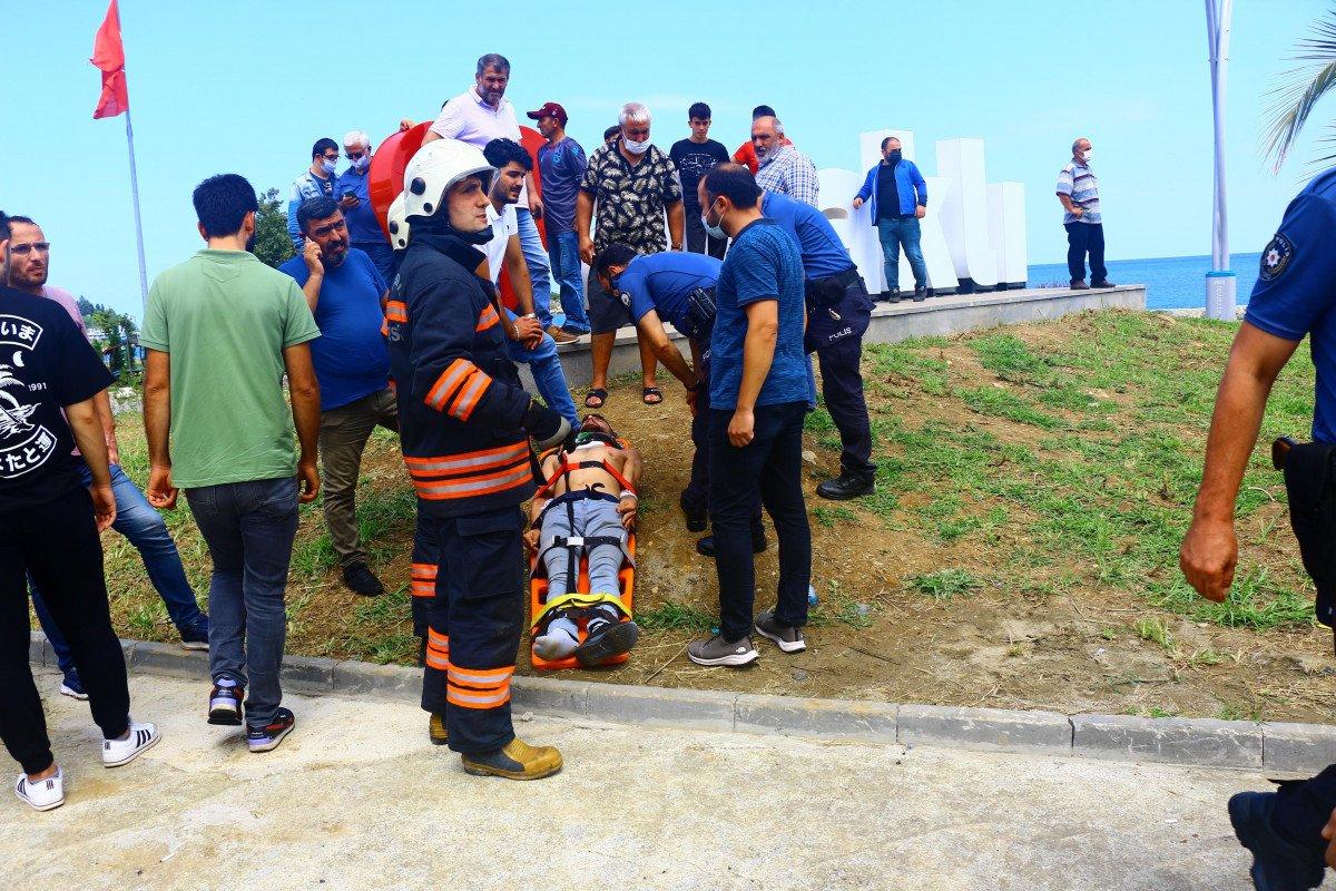 Trabzon'da lastiği patlayan tır cipe çarptı: 1 ölü, 3 yaralı