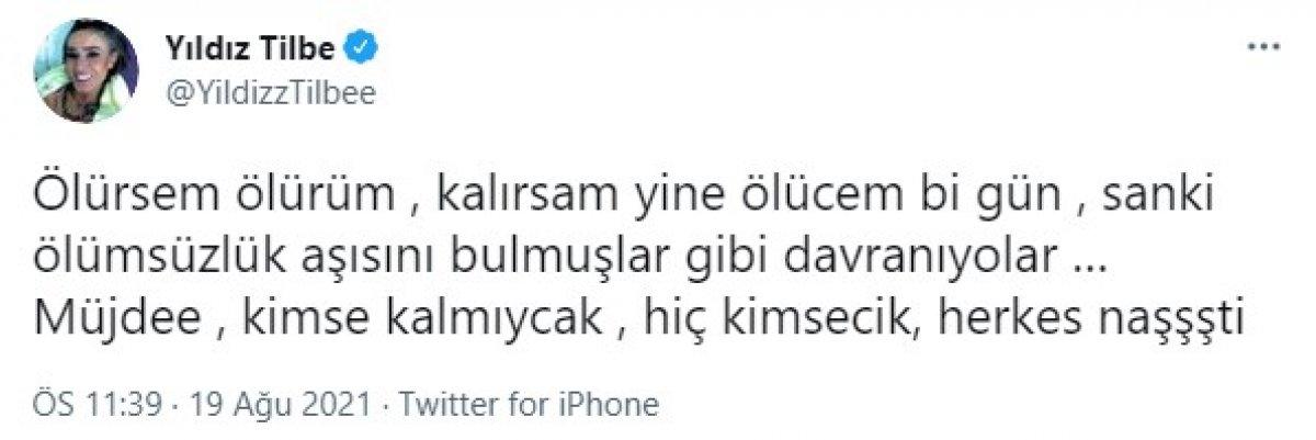 Yıldız Tilbe'den aşı olmayacağım paylaşımı: Ölürsem ölürüm