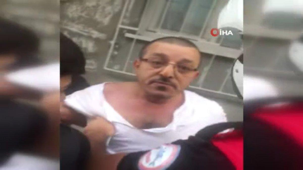 Bağcılar'daki şahıs, polise 'üniformanı çıkartacağım' diyerek küfür savurdu
