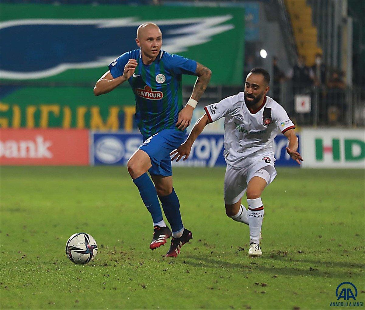 Rizespor ve Fatih Karagümrük golsüz berabere kaldı