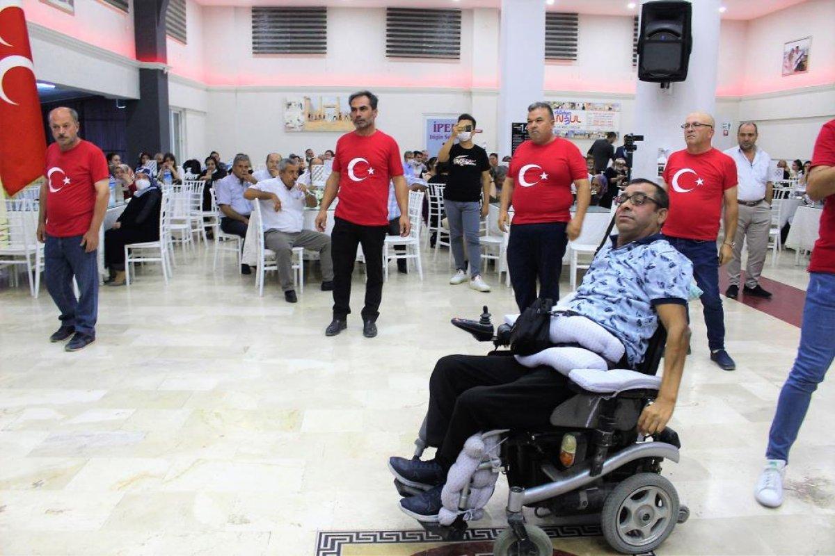 Denizlili şehidin silah arkadaşlarından vefa göstergesi