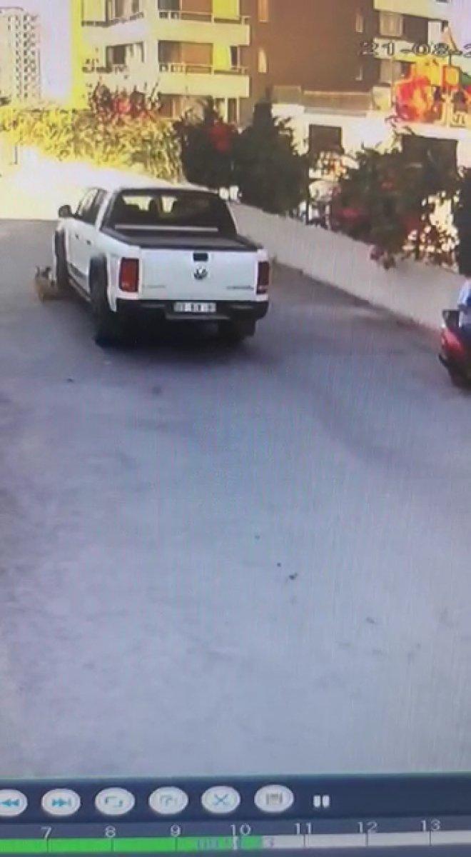 Mersin’de köpeği ezen sürücü kamerada