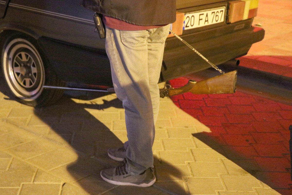 Denizli'de çıkan silahlı kavgada 2 kişi yaralandı