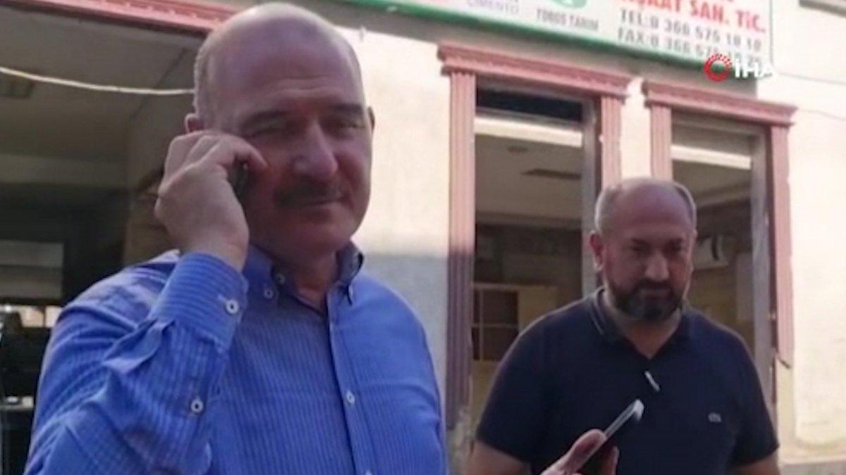 Süleyman Soylu, selde Kur’an kursu öğrencilerini kurtaran emekli astsubaya teşekkür etti