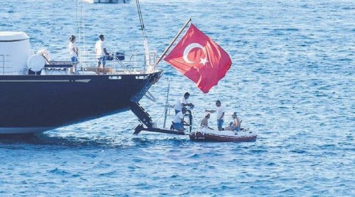 Rahmi Koç'un deniz keyfi