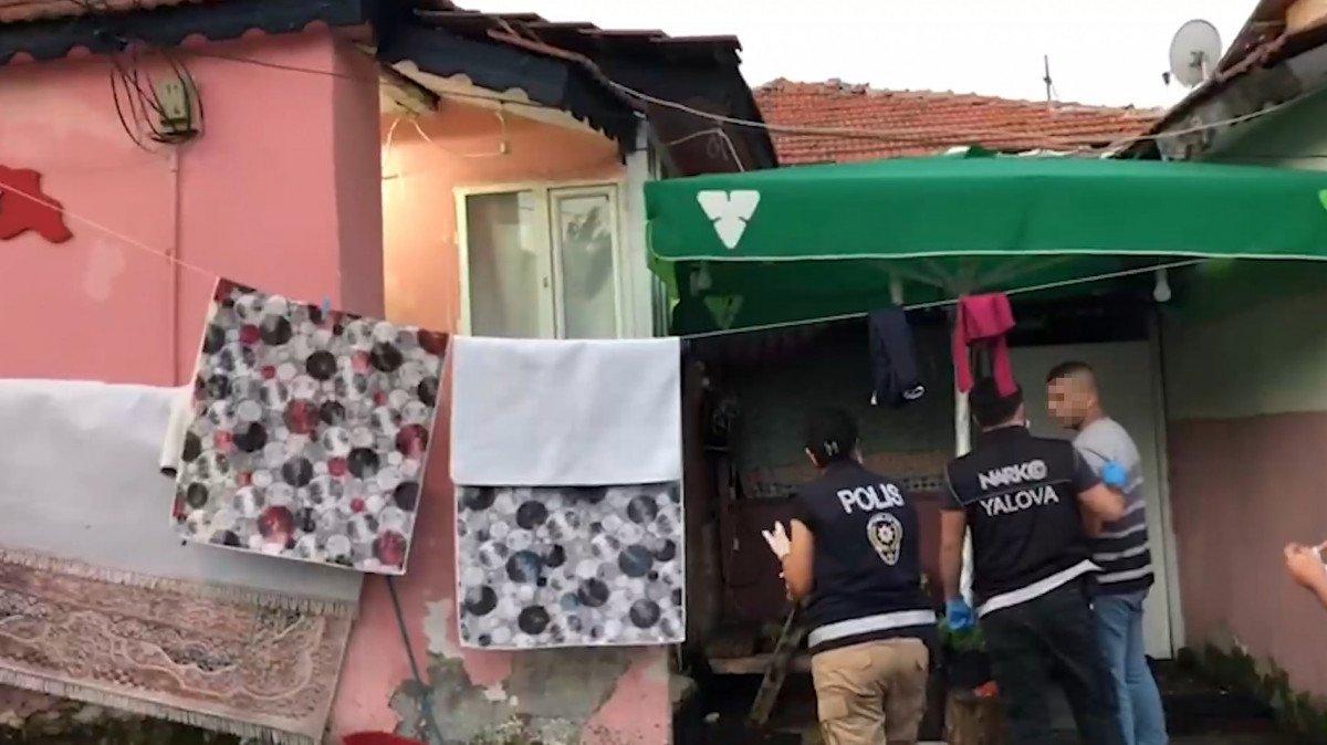 Yalova’da uyuşturucu operasyonu: 10 gözaltı