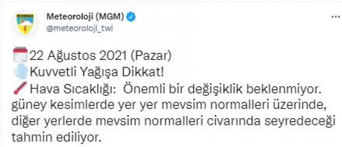 Meteorolojiden İstanbul ve çevresi için sağanak yağış uyarısı