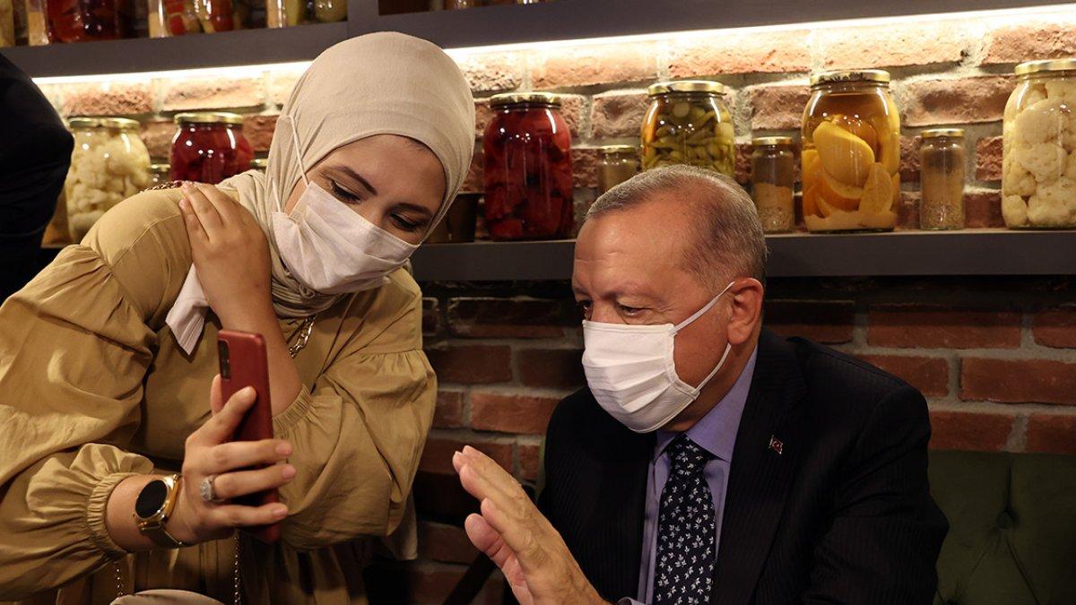 Çengelköy'de Cumhurbaşkanı Erdoğan'a sevgi seli